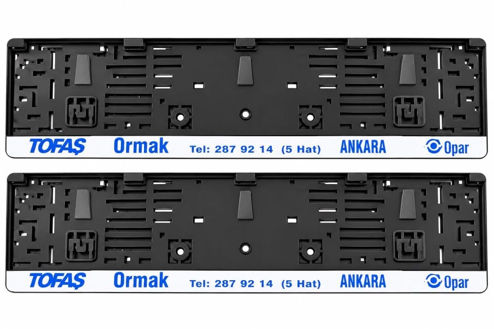 Ormak Yazılı Plaka Altı Takım